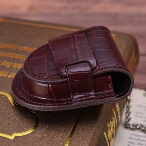 New Sale Vintage Classic Pu Leather Pocketed Watch Box Holder Storage Case Coin Purse Pouch Bag With Chain