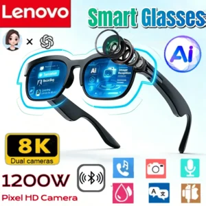 Lenovo Smart Glasses 2026 New AI Translation Bluetooth Conversation Recording Listening To Music Men Women Smart Sunglasses - AliExpress 44